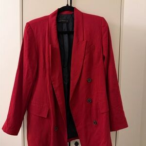 Zara Vibrant Red Women's Blazer